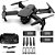 Drone E88 - Pro, Com Câmera 4K, Quadricóptero, FPV, Wi-Fi, UHD, Dobrável - Preto - Imagem 3