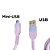 Cabo USB Para Micro USB, Carregamento Rápido, 1 Metro de Comprimento, CB103-1, A'Gold - Roxo - Imagem 4
