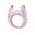 Cabo USB Para Micro USB, Carregamento Rápido, 1 Metro de Comprimento, CB103-1, A'Gold - Roxo - Imagem 3