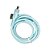 Cabo USB Para Micro USB, Carregamento Rápido, 1 Metro de Comprimento, CB103-1, A'Gold - Azul - Imagem 3