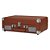 Toca Discos Vitrola Retrô HI FI Raveo Sonetto Chrome, Vinyl, Bluetooth, USB, Aux, Marrom - 26401 - Imagem 4
