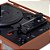 Toca Discos Vitrola Retrô HI FI Raveo Sonetto Chrome, Vinyl, Bluetooth, USB, Aux, Marrom - 26401 - Imagem 5