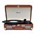 Toca Discos Vitrola Retrô HI FI Raveo Sonetto Chrome, Vinyl, Bluetooth, USB, Aux, Marrom - 26401 - Imagem 2
