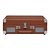 Toca Discos Vitrola Retrô HI FI Raveo Sonetto Chrome, Vinyl, Bluetooth, USB, Aux, Marrom - 26401 - Imagem 3