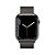 Smart Watch Apple Series 7 GPS + Cellular, Caixa em Aço inoxidável Grafite de 45mm, Com Pulseira Estilo Milanes, Grafite - Imagem 2