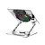 Base Giratória Para Notebook 17.3", NBC-1000SI, Cooler RGB, Silencioso, C3Tech Gaming, Prata - Imagem 3