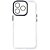 Capa Para iPhone 15 Pro Max, Transparente, Acabamento em Acrílico, Com Proteção de Câmera, Detalhes em Preto, BGM - Imagem 1