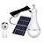 Lâmpada Bulbo LED, Externa de Emergência, Com Painel Solar, 7W, A Prova D'Água, Branco - Imagem 1