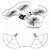 Protetor de Hélices Para Drone, DJI Mini 4 Pro, Removível, Material ABS, Proteção Contra Colisão, BRDRC - Imagem 2
