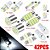 Pacote Com 42 Peças Lâmpadas LED Brancas, Para Interior de Carro, 6000K, 12V - Imagem 1