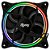 Cooler Fan Gamer, 120mm, Kazeryu Pro, 1.500RPM, LED Rainbow, Baixo Ruído, CFPKR1, Preto, ELG - Imagem 1
