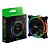 Cooler Fan Gamer, 120mm, Kazeryu Pro, 1.500RPM, LED Rainbow, Baixo Ruído, CFPKR1, Preto, ELG - Imagem 2