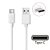 Cabo USB Para USB-C, Carregamento Rápido, 6A, 30cm Comprimento, Lehmox, LE-377, Branco - Imagem 2