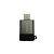 Adaptador OTG USB 3.0 (Fêmea) Para USB-C (Macho), Carga e Dados, CBA-23, A'Gold Pro, Cinza - Imagem 3