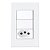 Interruptor Inteligente Zemismart, 2 Botões, Tomada 10A, Zigbee 3.0, Compatível Com Alexa, Google Home - TB25, Branco - Imagem 1