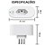 Plug de Tomada Inteligente, Padrão Brasileiro, 16A, Compatível Com Alexa, Google Home, SmartThings, Branco - Imagem 2