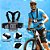 Kit Suporte Para Celular e Câmeras GoPro, 6 Peças, Suporte de Peito e Cabeça, Ajustável, Estabilidade Reforçada, Preto - Imagem 4