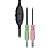 Headset PH-120BK C3Tech Conector 2x P2 3.5mm Circumaural, Microfone Omnidirecional, Estéreo, Integrado Ajustável - Preto - Imagem 4