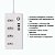 Extensão Inteligente, Zigbee 3.0, Com 4 Tomadas, 4 Portas USB, Cabo 1.5 Metros, Anti Surto, APP Tuya, Branco - Imagem 5
