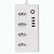 Extensão Inteligente, Zigbee 3.0, Com 4 Tomadas, 4 Portas USB, Cabo 1.5 Metros, Anti Surto, APP Tuya, Branco - Imagem 1
