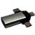 Adaptador OTG 3 em 1, USB 3.0 Para Tipo-C, Lightning e V8, KP-H006, Knup, Prata - Imagem 3