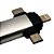 Adaptador OTG 3 em 1, USB 3.0 Para Tipo-C, Lightning e V8, KP-H006, Knup, Prata - Imagem 6