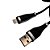 Cabo USB Para Lightning, Carga e Dados, Super Rápido, 4.8A, Acabamento em Silicone, HB05-2, H'Maston, Preto - Imagem 4