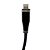 Cabo USB Para Lightning, Carga e Dados, Super Rápido, 4.8A, Acabamento em Silicone, HB05-2, H'Maston, Preto - Imagem 2