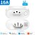 Plug de Tomada Inteligente, Zigbee 3.0, Padrão Brasileiro, 16A, Compatível Com Alexa, Google Home, SmartThings, Branco - Imagem 1