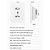 Tomada Dupla Inteligente, Zigbee, 3 Pinos, Uma Entrada USB e Uma USB-C, 16A, Compatível Com Alexa e Google Home, Branco - Imagem 3