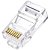 Conector Cristal RJ45 Cat5e/Cat6e EZ Exbom Vazado, CONT-RJ45V1K, 8P8C - Pacote Com 1.000 Unidades - Imagem 3
