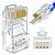 Conector Cristal RJ45 Cat5e/Cat6e EZ Exbom Vazado, CONT-RJ45V1K, 8P8C - Pacote Com 1.000 Unidades - Imagem 4