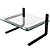 Suporte Para Monitor Ergonômico Ajustável, Office, Conforto e Estabilidade, Preto com Vidro Incolor - Reliza - Imagem 5