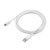 Cabo De Dados e Carregamento Turbo Para iPhone, USB Para Lightning Compatível, 1 Metro, 6A, CB100-2, Branco - A'Gold - Imagem 6