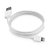 Cabo De Dados e Carregamento Turbo Para iPhone, USB Para Lightning Compatível, 1 Metro, 6A, CB100-2, Branco - A'Gold - Imagem 2