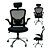 Cadeira Ergonômica Eurynom Giratória para Escritório e Home Office com Encosto Reclinável e Apoio Lomba, Preto - Imagem 6