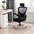 Cadeira Ergonômica Eurynom Giratória para Escritório e Home Office com Encosto Reclinável e Apoio Lomba, Preto - Imagem 3