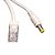 Adaptador de Cabo Injetor PoE, Par Macho e Fêmea, 5V/ 12V/ 24V/ 48V, Até 40m de Distância, Branco - FC - Imagem 6