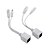 Adaptador de Cabo Injetor PoE, Par Macho e Fêmea, 5V/ 12V/ 24V/ 48V, Até 40m de Distância, Branco - FC - Imagem 1