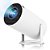 Mini Projetor Portatil, WiFi 6, Bluetooth 5.2, Android 11, 2.500 Lumens, LED 4K FHD, HY300 Pro - Branco - Imagem 2
