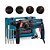 Furadeira Rotatoria 220v com 12 Peças NAKASAKI Capacidade de Perfuração: Aço, Madeira e Concreto - NK2603 - Imagem 7