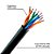 Metro Cabo de Rede CAT6, UTP 4P, 100% Cobre, 4PX24AWG, CM INT, WEC - Preto - Imagem 3