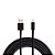 Cabo De Dados e Carregamento Turbo Para iPhone, USB Para Lightning Compatível, 1 Metro, Preto - Relog's - Imagem 1