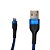 Cabo De Dados e Carregamento Turbo Para iPhone, USB Para Lightning Compatível, 1 Metro, Azul - Relog's - Imagem 4