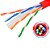 Caixa de Cabo de Rede LAN 4PX24AWG CAT6 UTP -100% Cobre Wec 305 Metros, CM INT - Vermelho - Imagem 4