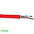 Caixa de Cabo de Rede LAN 4PX24AWG CAT6 UTP -100% Cobre Wec 305 Metros, CM INT - Vermelho - Imagem 5