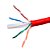 Caixa de Cabo de Rede LAN 4PX24AWG CAT6 UTP -100% Cobre Wec 305 Metros, CM INT - Vermelho - Imagem 6