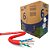 Caixa de Cabo de Rede LAN 4PX24AWG CAT6 UTP -100% Cobre Wec 305 Metros, CM INT - Vermelho - Imagem 1