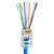 Conector Cristal RJ45 Cat5e/Cat6e EZ Exbom Vazado, CONT-RJ45V1K, 8P8C - Pacote com 100 Unidades - Imagem 5