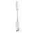 Adaptador Tipo-C para P2 A'Gold CBA-09, Conector USB-C Macho para P2 Fêmea, Adaptador Fone de ouvido - Branco - Imagem 3